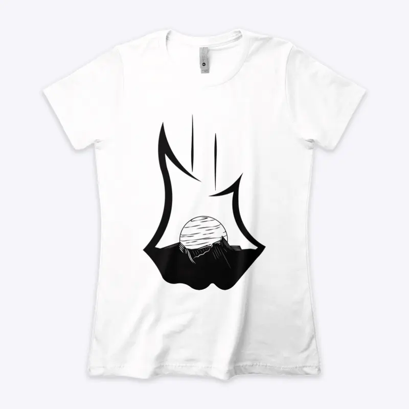 Women's White "Boyfriend" GWN Tee