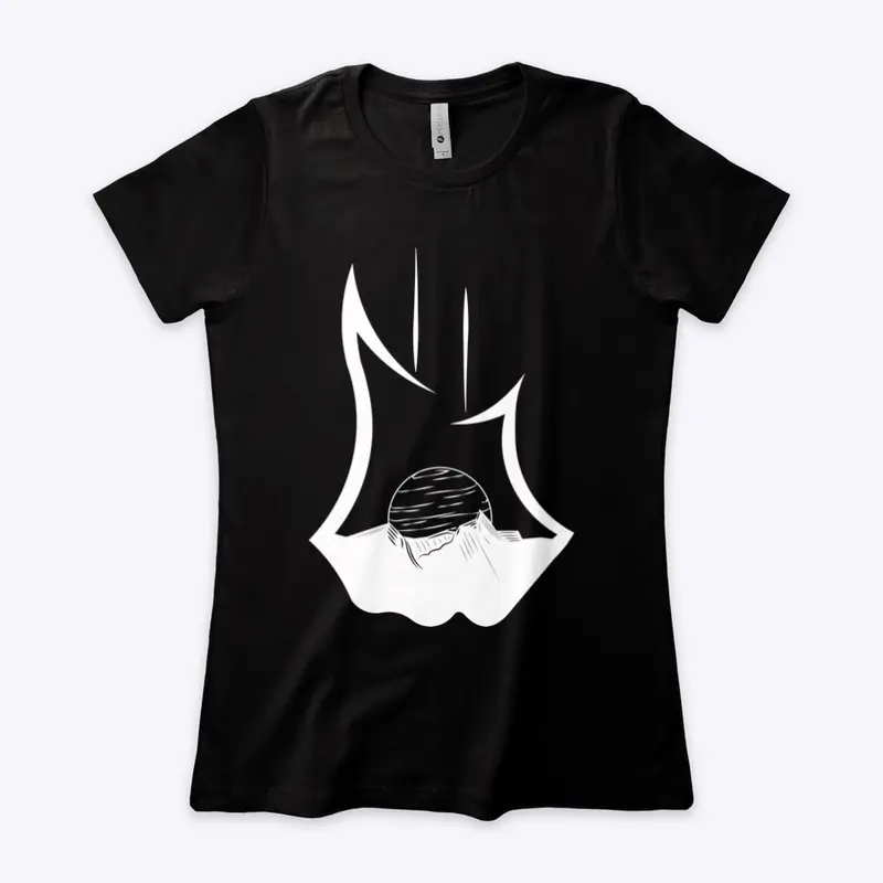 Women's Black "Boyfriend" GWN Tee